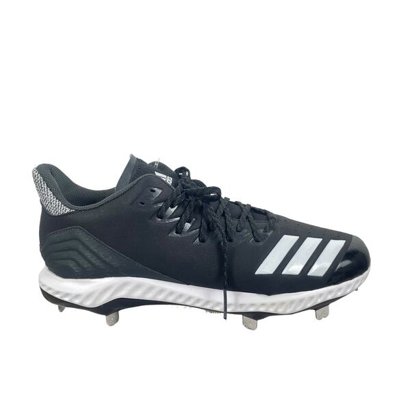 adidas Icon Bounce Baseball Cleats Sneakers Lace Up Black Size 13 - Picture 2 of 12